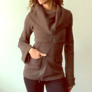 lululemon athletica Zip Up Cowl Neck Jacket